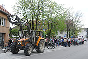 Aufrichten des Maibaums (©Foto: Ingrid Grossmann)
